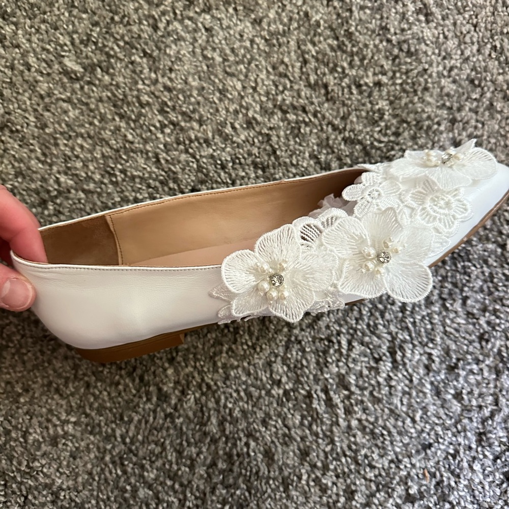 NWT Flat Bridal Shoes